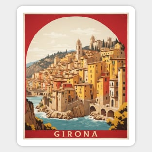 Girona Spain Travel Tourism Retro Vintage Sticker